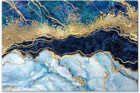 Πίνακας σε καμβά "Deep Blue" Megapap ψηφιακής εκτύπωσης 125x80x3εκ.