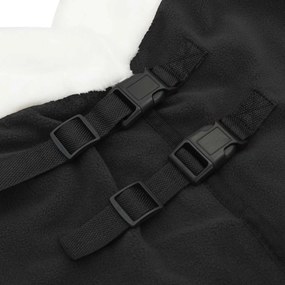 vidaXL Σαμάρι Ίππου Μαύρο 165 cm Πολικές φλις