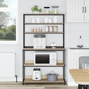 vidaXL Ράφι Κουζίνας Δρύς Sonoma 100 x 40 x 168 εκ Επεξεργασμένο ξύλο