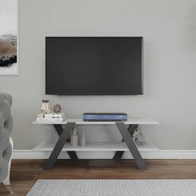 Έπιπλο Τηλεόρασης (120x33x45) A-G April 854KLN3023 White Black