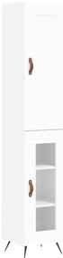 vidaXL Ντουλάπι Λευκό 34,5 x 34 x 180 εκ. από Επεξεργασμένο Ξύλο