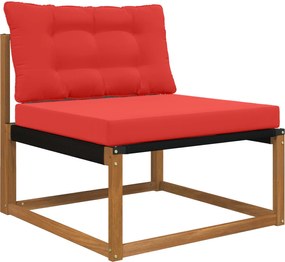 vidaXL Μαξιλάρι Καναπέ Εξωτερικού Χώρου 2 pcs Κόκκινο Πολυεστέρας