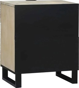 vidaXL Κομοδίνο Λευκό 50 x 33 x 60 εκ Επεξεργασμένο Ξύλο