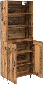 vidaXL Highboard 2 pcs Παλιό ξύλο Επεξεργασμένο ξύλο