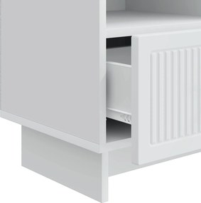 vidaXL Ντουλάπι TV Λευκό 102 x 34,5 x 50 εκ. Επεξεργασμένο Ξύλο