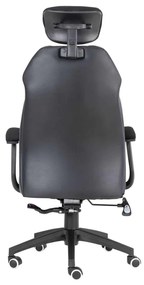 BF8300 Πολυθρόνα Γραφείου Διευθυντή, Microfiber Μαύρο PU Μαύρο 64x72x122/130cm