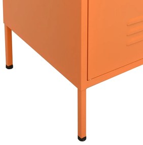vidaXL Ντουλάπι Αποθήκευσης Πορτοκαλί 80 x 35 x 101,5 εκ. Ατσάλινο