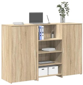 VidaXL Γραφείο υποδοχής Sonoma Δρυς 155x50x103,5εκ. Επεξεργασμένο Ξύλο