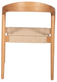 Πολυθρόνα C9874 Ξύλο Φράξινος και Paper Rope 57x54x78Yεκ. 57x54x78 εκ.
