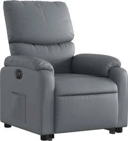 vidaXL Πολυθρόνα Ηλεκ Ανακλινόμενη με Ανύψωση Συνθετικό Δέρμα