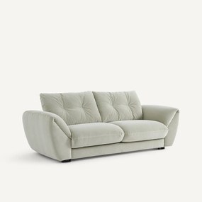 Καναπές-κρεβάτι 3 θέσεων από βελούδο stonewashed, EDGAR