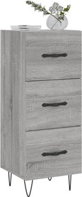 vidaXL Ντουλάπι Γκρι Sonoma 34,5x34x90 εκ. από Επεξεργασμένο Ξύλο