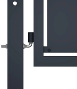 vidaXL Πόρτα Κήπου Ανθρακί 100x75 εκ. από Ατσάλι