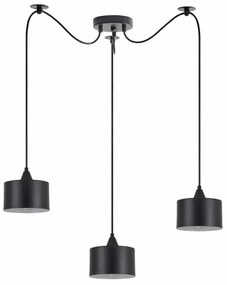 Φωτιστικό Οροφής Κρεμαστό Adept 77-9038 40x300cm 3xE27 60W Black Homelighting Μέταλλο