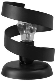 Φωτιστικό Επιτραπέζιο Flexi-01Pr 34-0316 Με Έλασμα Φ15x20cm Black Heronia