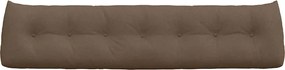 vidaXL Μαξιλάρι Πλάτης Καφέ 200 x 24 x 50 εκ ύφασμα