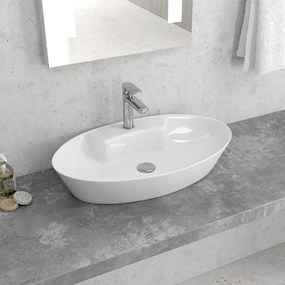 Νιπτήρας Επικαθήμενος LT 3203 61x36,5x12cm White Karag Πορσελάνη