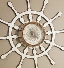 Intra απο ξύλο plywood 3mm-4mm πάχος – Ξύλινο ξύλο ρολογιού τοίχου τιμόνι πλοίου 50x60 cm INTRAVECTRY-MY561176