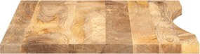 vidaXL Επιφάνεια Γραφείου Καμπύλη 90x50x2,5 εκ Μασίφ Ακατ. Μάνγκο