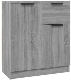 vidaXL Ντουλάπι 2 τεμ. Γκρι Sonoma 60x30x70 εκ. από Επεξεργασμένο Ξύλο