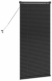 vidaXL Ρολό Παραθύρου με κουρτίνες Μαύρο Αλουμίνιο