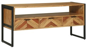 vidaXL Ντουλάπα τηλεόρασης 100x35x50 εκ Μασίφ Ξύλο Ακακίας