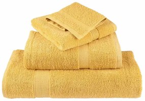 vidaXL a Πετσέτες Προσώπου SOLUND 2 pcs Χρυσό Βαμβάκι
