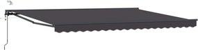 vidaXL Ηλεκτρικό Αναδιπλούμενο Σκίαστρο Ανθρακί 5 x 3,5 μ
