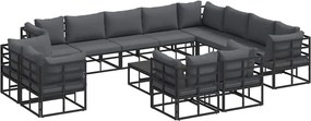 vidaXL Σετ Καναπέ Κήπου με μαξιλάρι 13 pcs