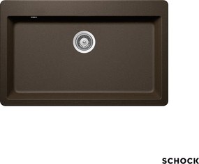Schock Mono 15090 Bronze - Νεροχύτης Κουζίνας Γρανίτη 83,8x53