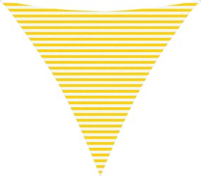 vidaXL Πανί σκιάς Κίτρινο και Λευκό 4,5 x 4,5 x 4,5 m