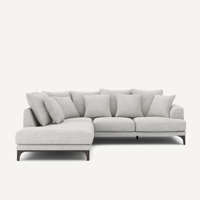 Γωνιακός καναπές από ύφασμα μελανζέ, ARMENTO