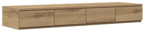 vidaXL Συρτάρια Κρεβατιού Artisan Oak 120x36,5x16,5 εκ Επεξεργασμένο Ξύλο