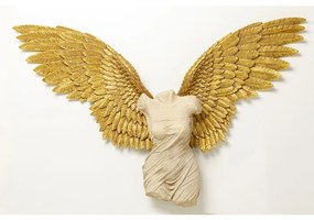 Διακοσμητικό Τοίχου  Gela Angel Χρυσό 203x30.5x140εκ - Μπεζ