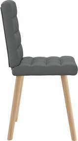 vidaXL Καρέκλες Τραπεζαρίας 2 τεμ Σκ. Γκρι Υφασμάτινες