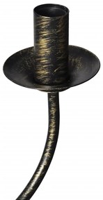 Πολυέλαιος Αντικέ Μαύρος Μεταλλικός για 8 x E14 Λαμπτήρες