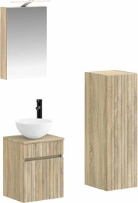vidaXL Σετ Επίπλων Μπάνιου 4 pcs Sonoma Δρυς