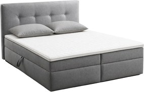 Επενδυμένο κρεβάτι Jessica P-140 x 200-Γκρι