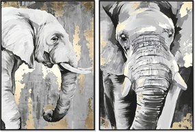 Καμβάς DKD Home Decor πολυστερίνη Καμβάς 100 x 4 x 140 cm