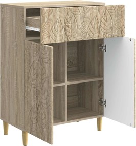 vidaXL Πλαϊνό γραφείο Sonoma Δρυς 66 x 34,5 x 90 εκ Επεξεργασμένο Ξύλο