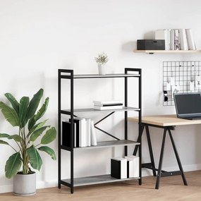 Ράφι Βιβλίων Γκρι sonoma 80 x 30 x 120 εκ Επεξεργασμένο ξύλο