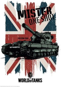 Αφίσα World of Tanks - Mister One Shot - Union Jack