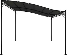 vidaXL Τέντα Ανθρακί 4 x 3 μ. 180 γρ./μ² από Ύφασμα και Ατσάλι