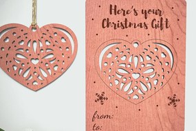 Intra απο ξύλο plywood 3mm-4mm πάχος Χριστουγεννιάτικο στολίδι Σχέδιο Δίασταση 8x8 cm INTRAFABR-75888078