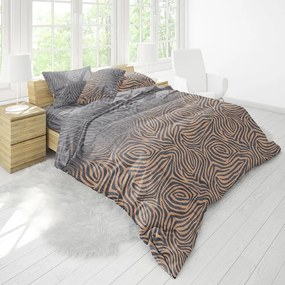 Σεντόνια Premium 5007 Με Λάστιχο (Σετ 3τμχ) Anthracite Anna Riska Single 100x225cm 100% Cotton