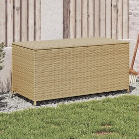 vidaXL Κουτί Αποθήκευσης Κήπου Μικτό Μπεζ 190 Λίτρα Συνθετικό Ρατάν