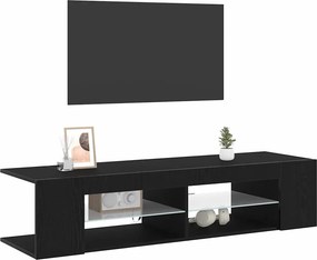 vidaXL Ντουλάπι TV Μαύρη Οξυά 135 x 39 x 30 εκ Επεξεργασμένο ξύλο