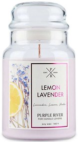 Αρωματικό Κερί Lemon Lavender A916 10x18cm 623gr Pink Purple River Soy Wax