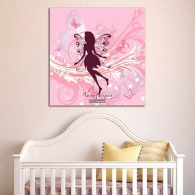 Παιδικός καμβάς σε πίνακα με νεράιδα KNV099 80cm x 80cm