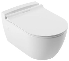 Serel Sapphire SP2600 Hygiene Plus Πορσελάνινη Λεκάνη Κρεμαστή Rimless 52cm με κάλυμμα βακελίτη απλό